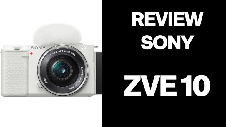Review completo da câmera Sony ZVE10: Descubra todos os detalhes